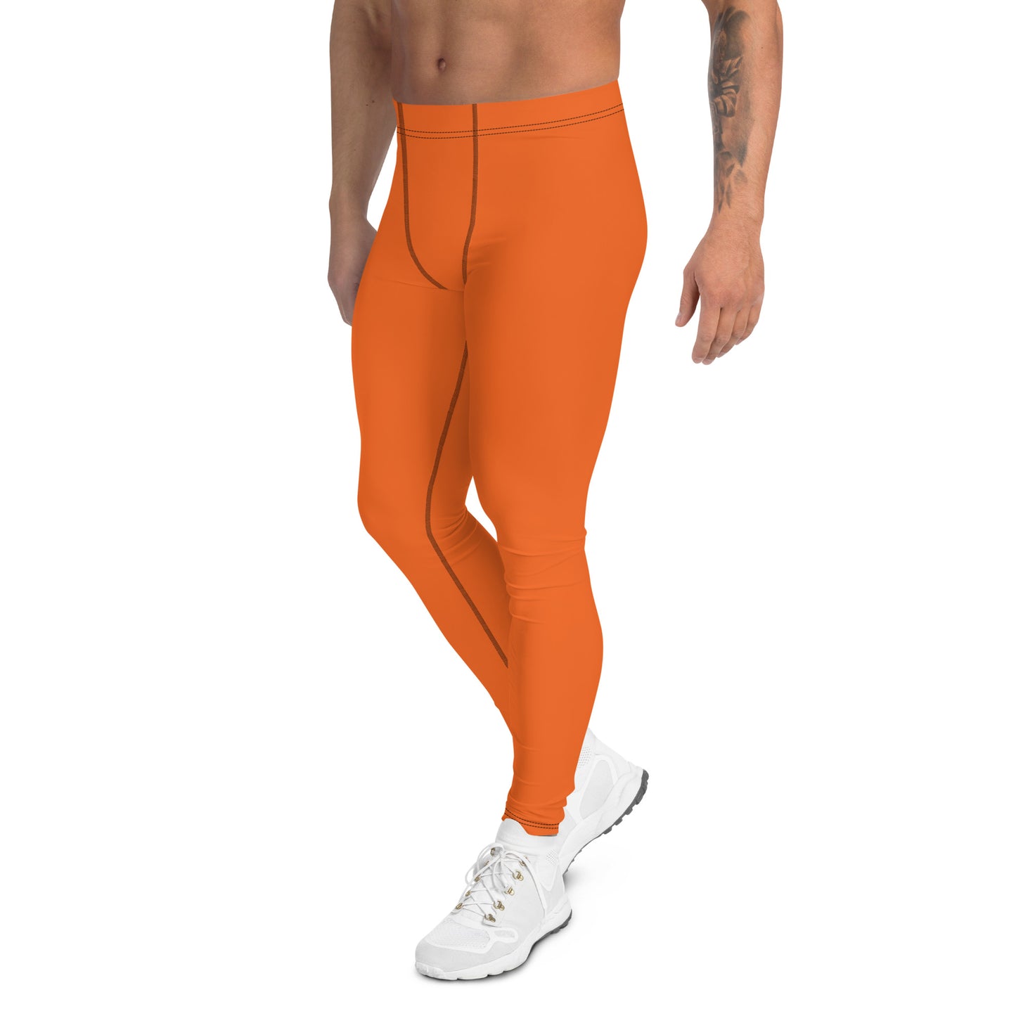 Solid Orange - Third Leg Men's Leggings