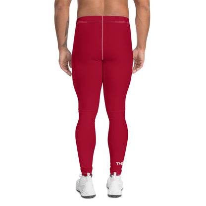 Solid Red - Third Leg Men's Leggings