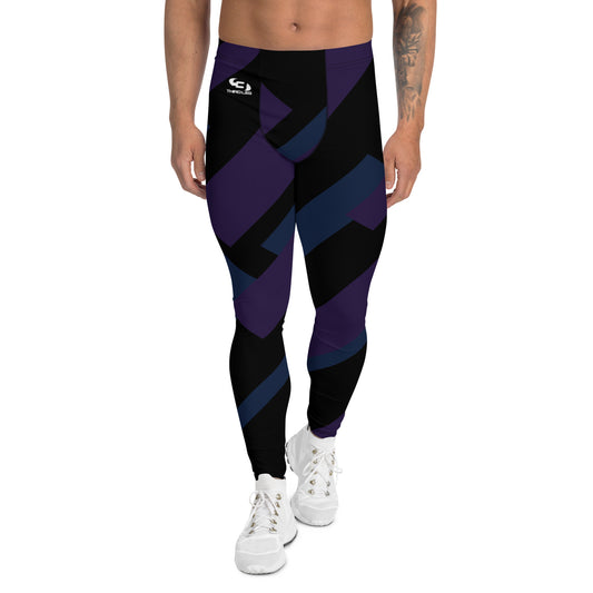 Black/Purple/Navy - Third Leg Men's Leggings