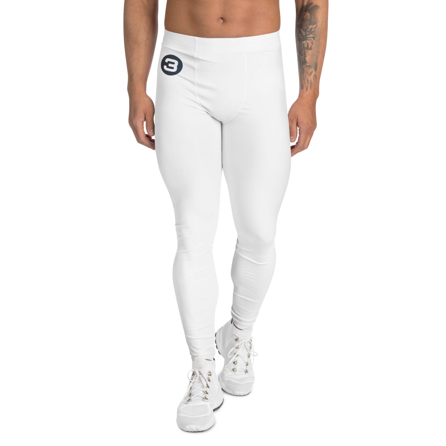Solid White - Third Leg Men's Leggings