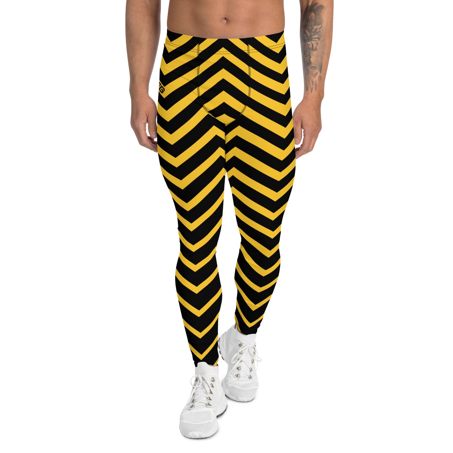 Yellow Zig Zag - Third Leg Men's Leggings