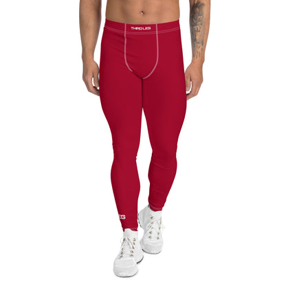 Solid Red - Third Leg Men's Leggings
