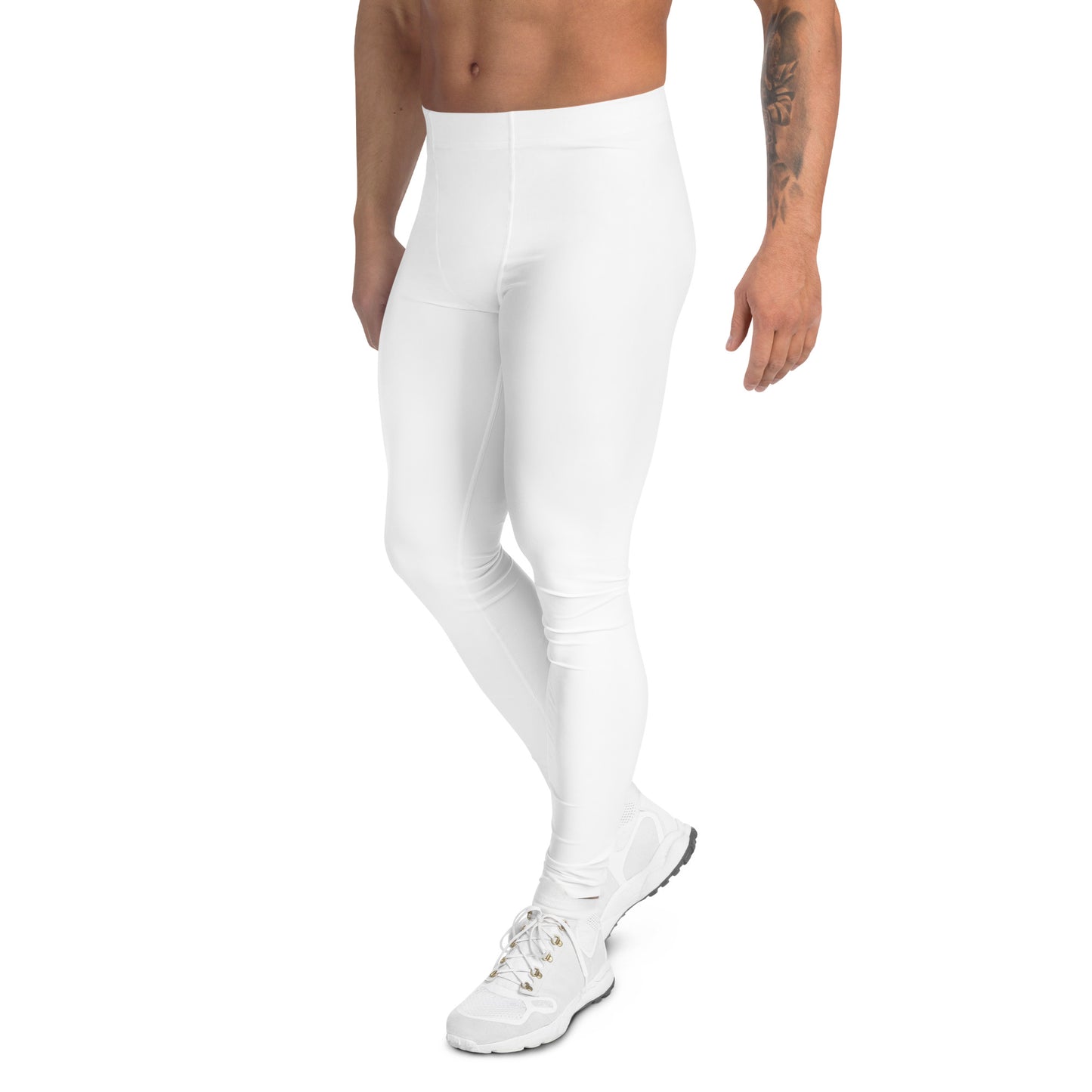Solid White - Third Leg Men's Leggings