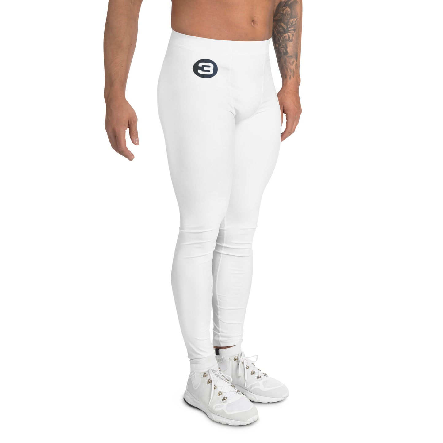 Solid White - Third Leg Men's Leggings