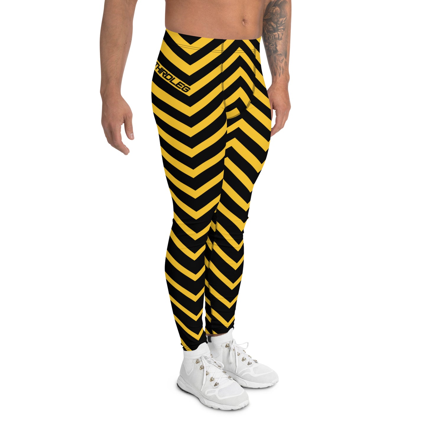 Yellow Zig Zag - Third Leg Men's Leggings