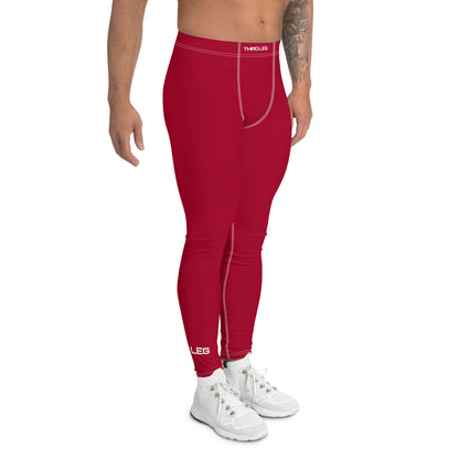 Solid Red - Third Leg Men's Leggings